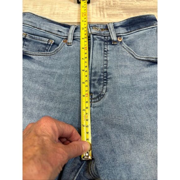 Express high-rise cropped skinny distressed jeans size 0 - Picture 9 of 12